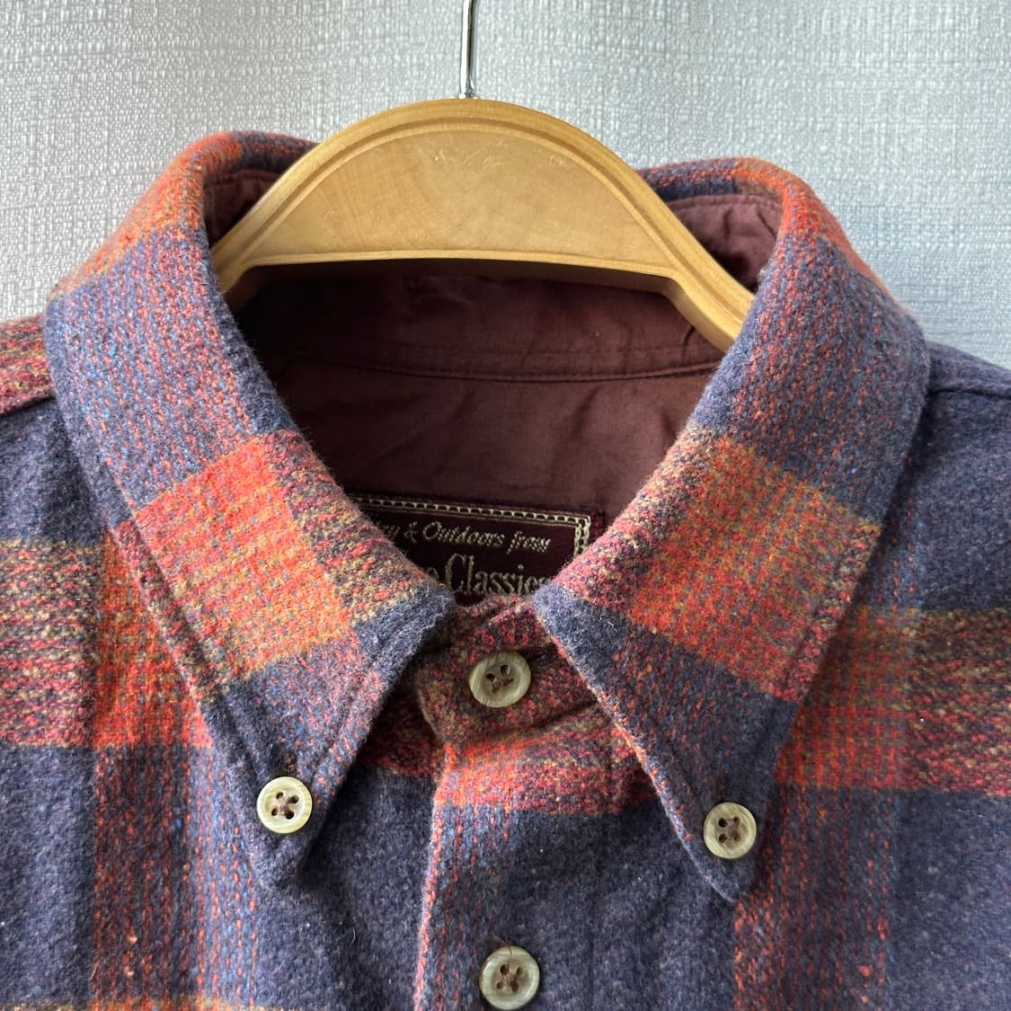 말보로 클래식 90s 빈티지 플란넬 체크 셔츠  상품이미지4