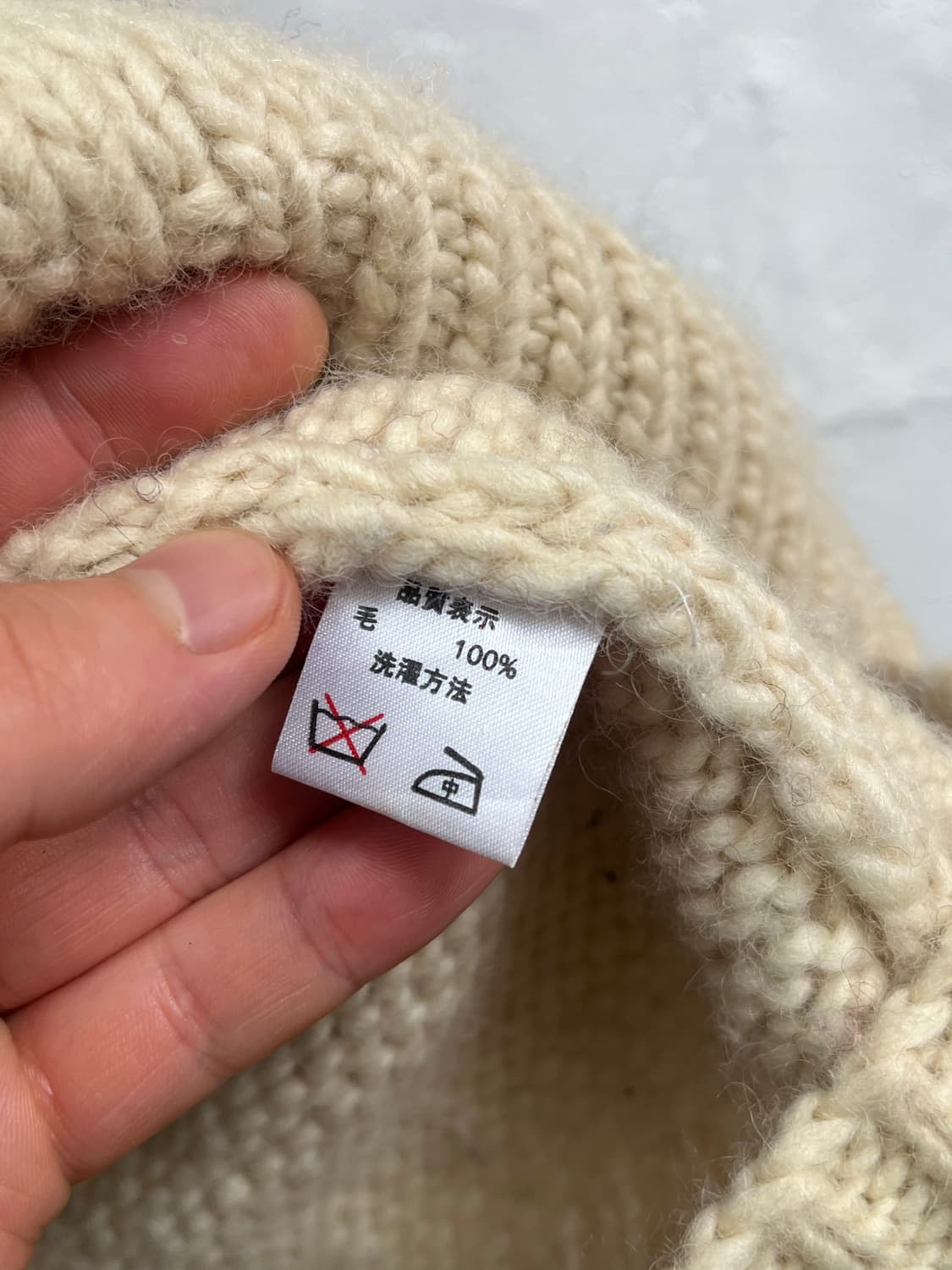 High Rock 숄 칼라 집업 울 니트 S 상품이미지4