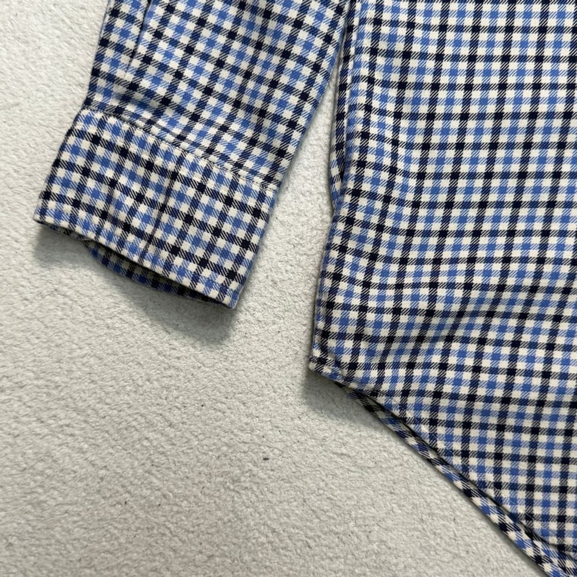 폴로 랄프로렌 블레이크 체크 셔츠 블루 M 상품이미지5