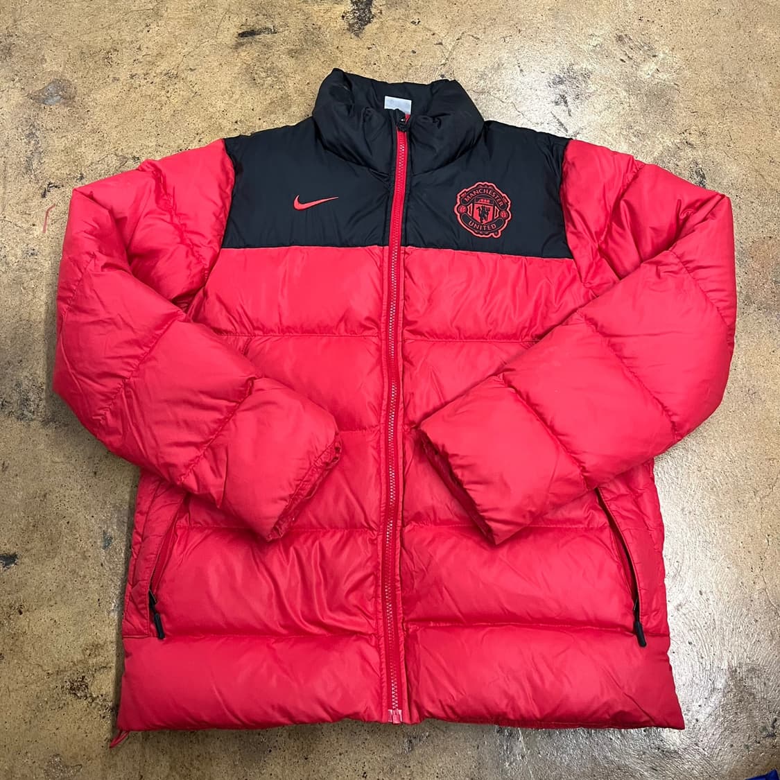 [정품/M] 나이키 맨유 패딩 점퍼 레드 b15 상품이미지2