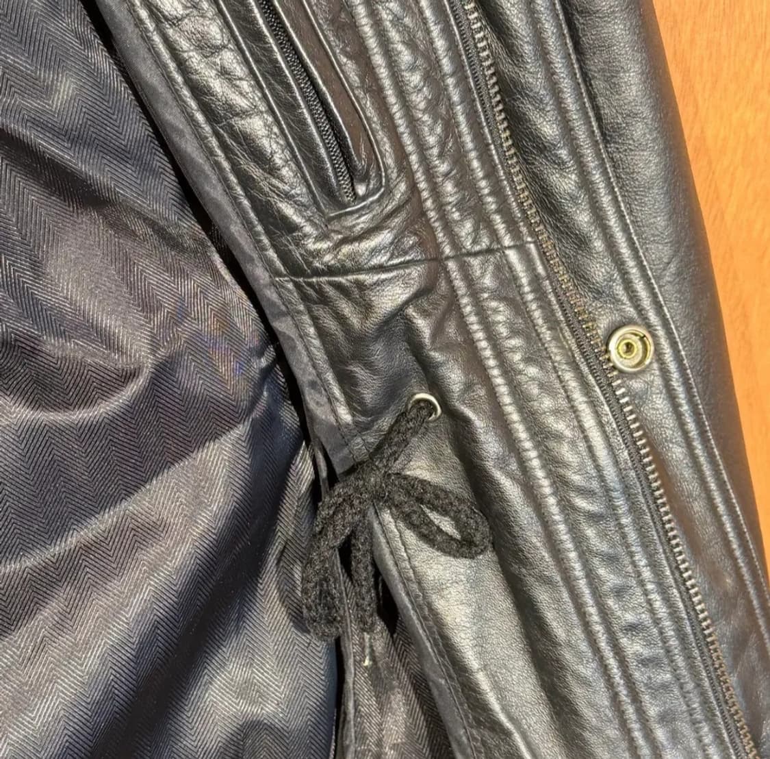 빈티지 헤비 카우레더 헌팅 자켓 L 소가죽 카코트 상품이미지4