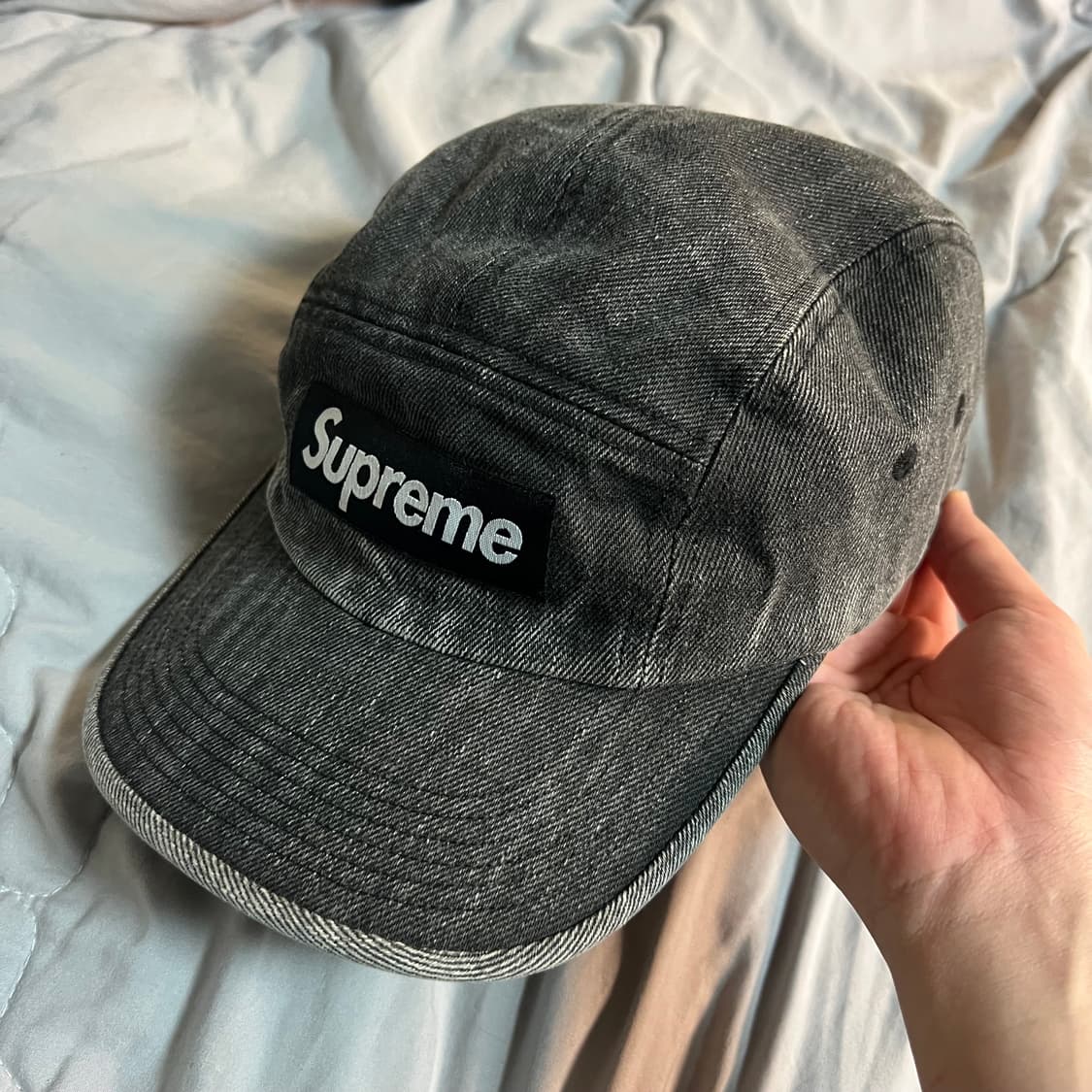 슈프림 데님 캠프캡 모자 24SS 상품이미지1