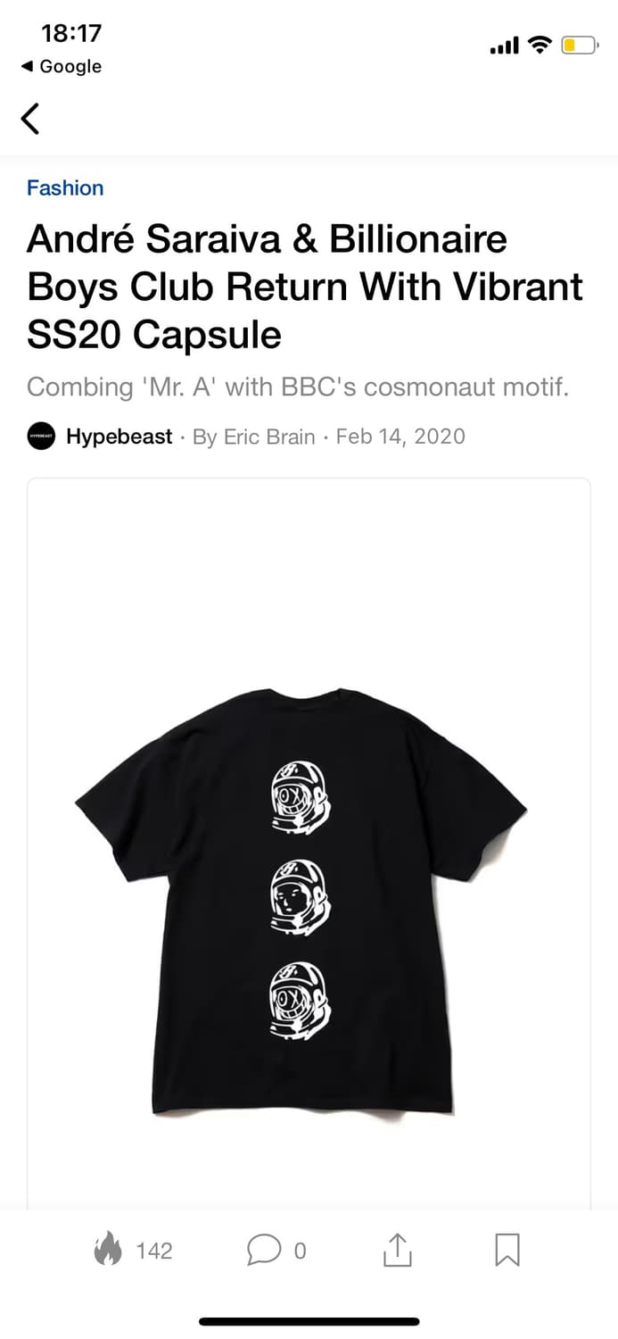 Andre Saraiva x Billionaire Boys Club 상품이미지2