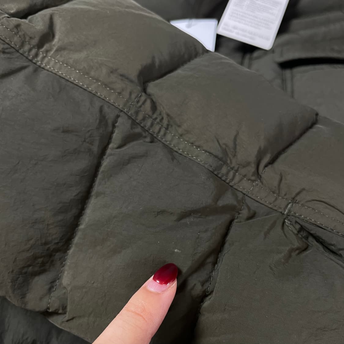 세루티 1881 옴므 카키 투포켓 다운 패딩 100 상품이미지6