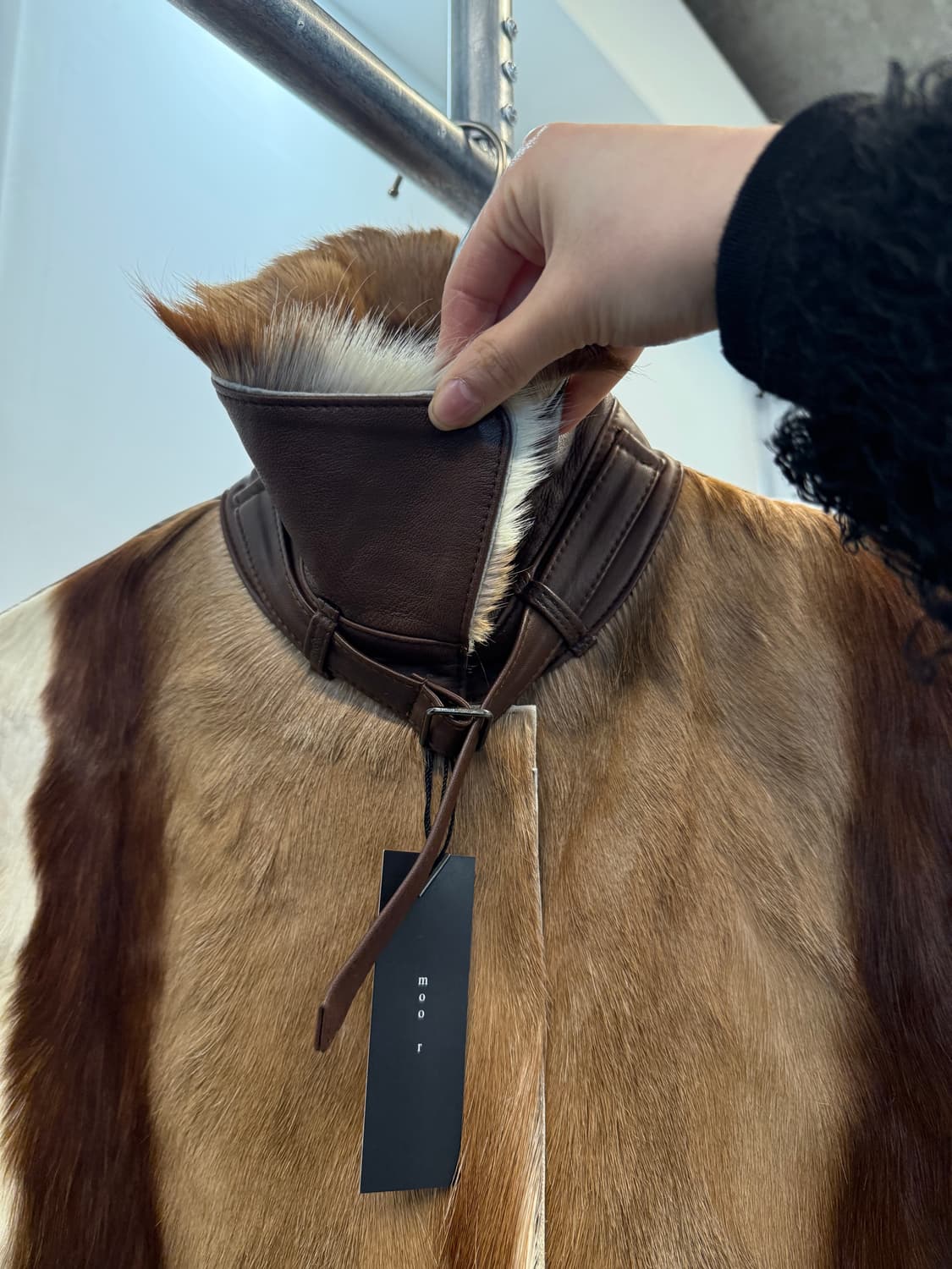 ISO FACE Brown Lambskin Leather Jacket   상품이미지7