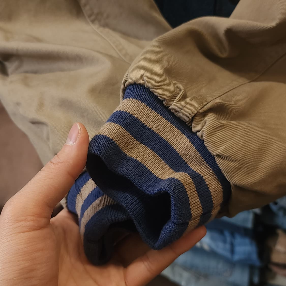 90s 빈티지 데님 바시티 자켓 레터맨 자켓 L 상품이미지7