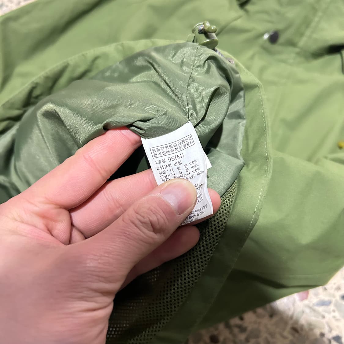 노스페이스(THE NORTH FACE) 카키 하이벤트 바람막이 자켓 상품이미지5