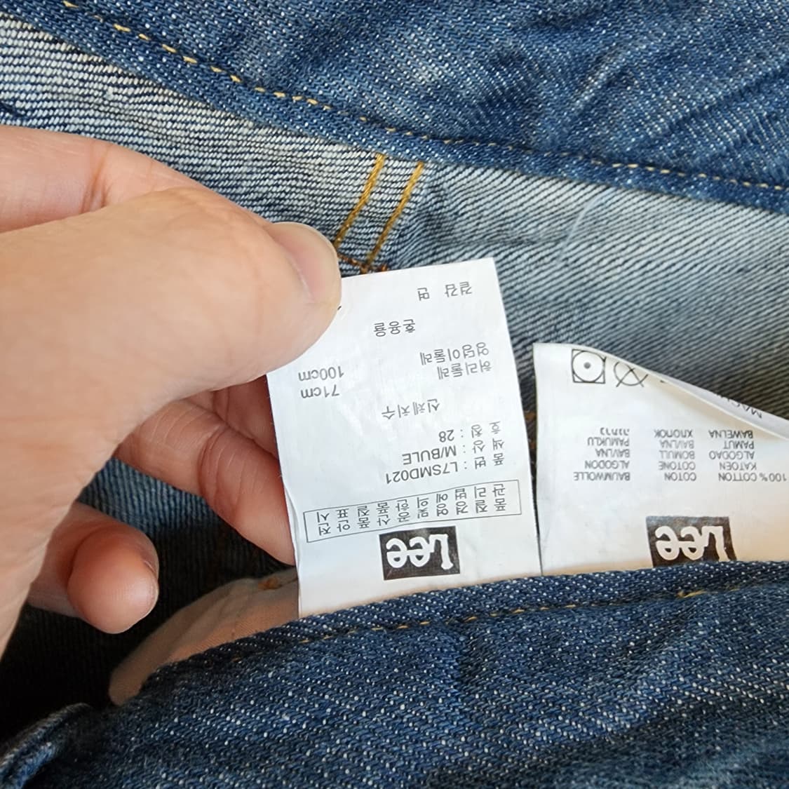 LEE 워싱 데님 청바지 상품이미지7