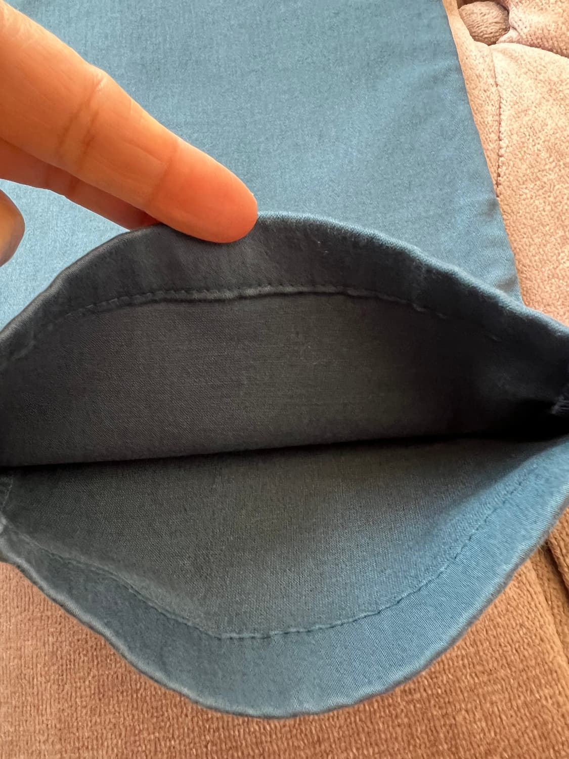 오일릴리 여자 청록 코튼팬츠 슬랙스 상품이미지4