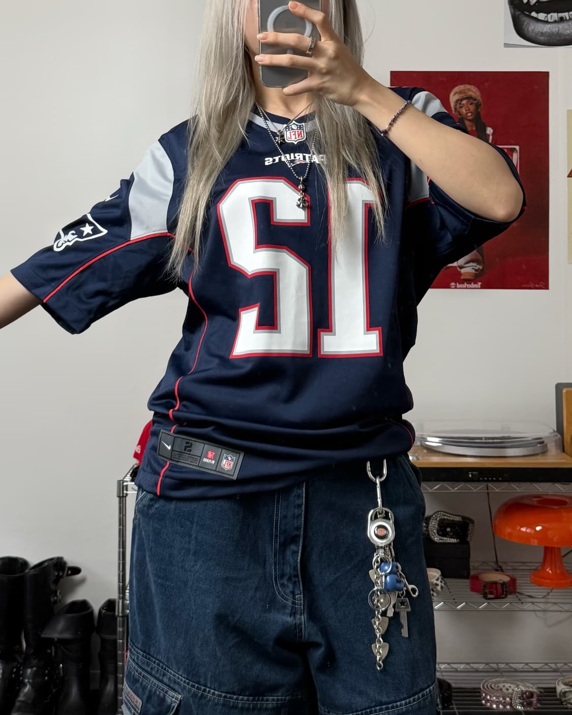나이키 00s NFL 풋볼 져지 네이비 상품이미지2