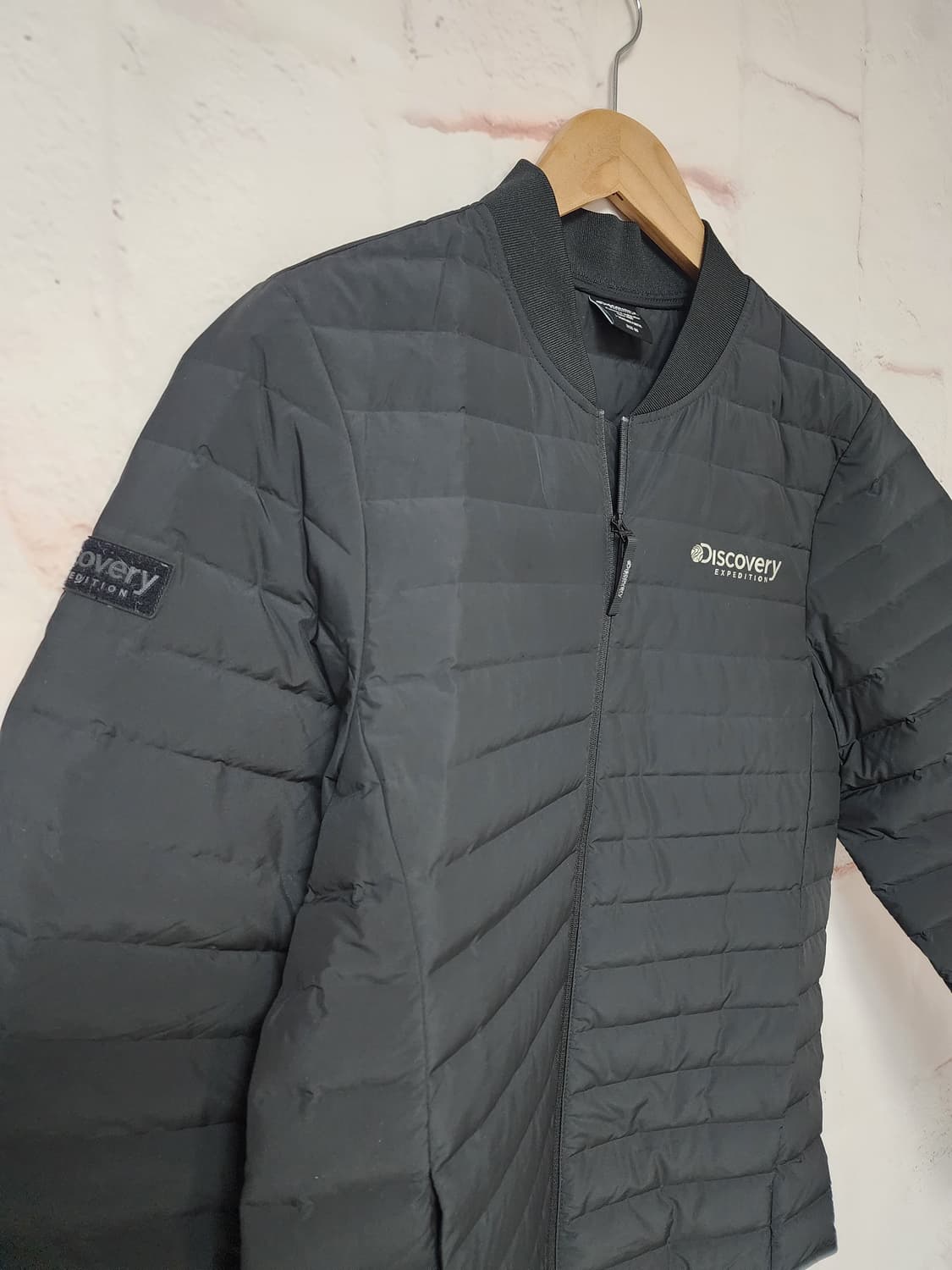 디스커버리 퀼팅 패딩 점퍼 블랙 상품이미지3