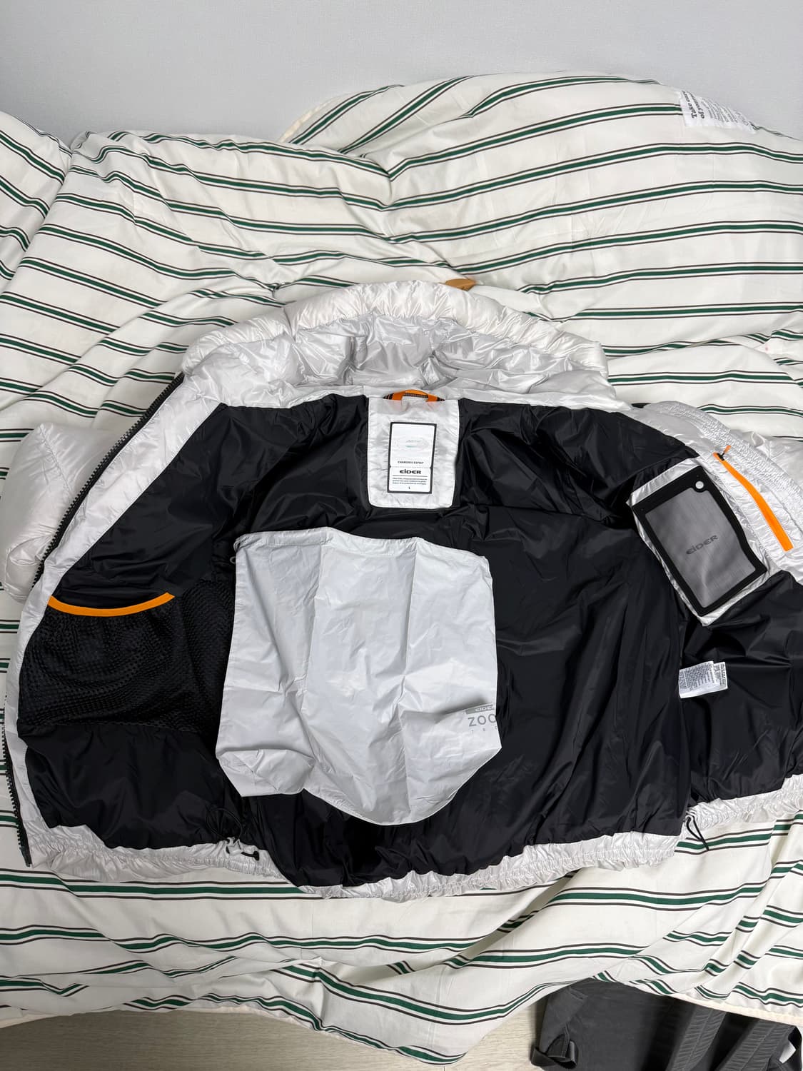 아이더 에어본 이글루 구스다운 패딩 L 라이트그레이 상품이미지3