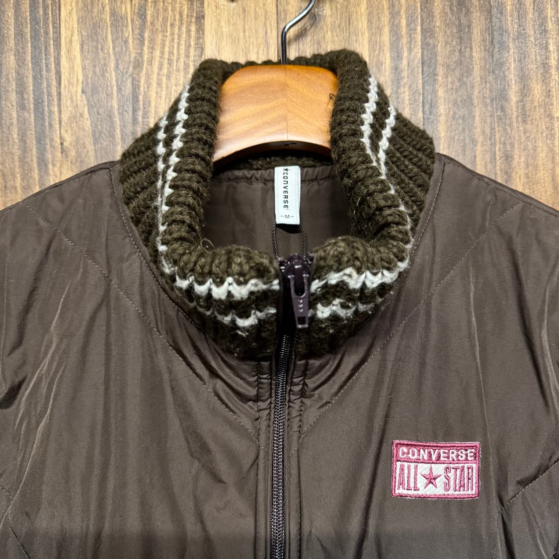 CONVERSE brown padded jacket 상품이미지3