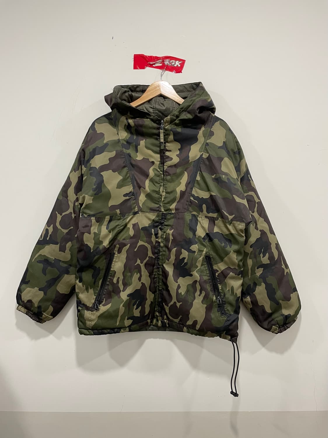 (빈티지)카모플라주 리버시블 패딩자켓 상품이미지3