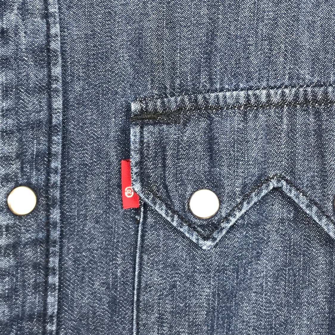 리바이스 Levi's 블랭크탭 데님 셔츠 남방 남성S (90) 상품이미지4