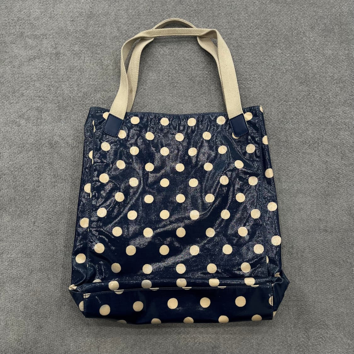 캐스키드슨 네이비 도트 토트백 상품이미지2