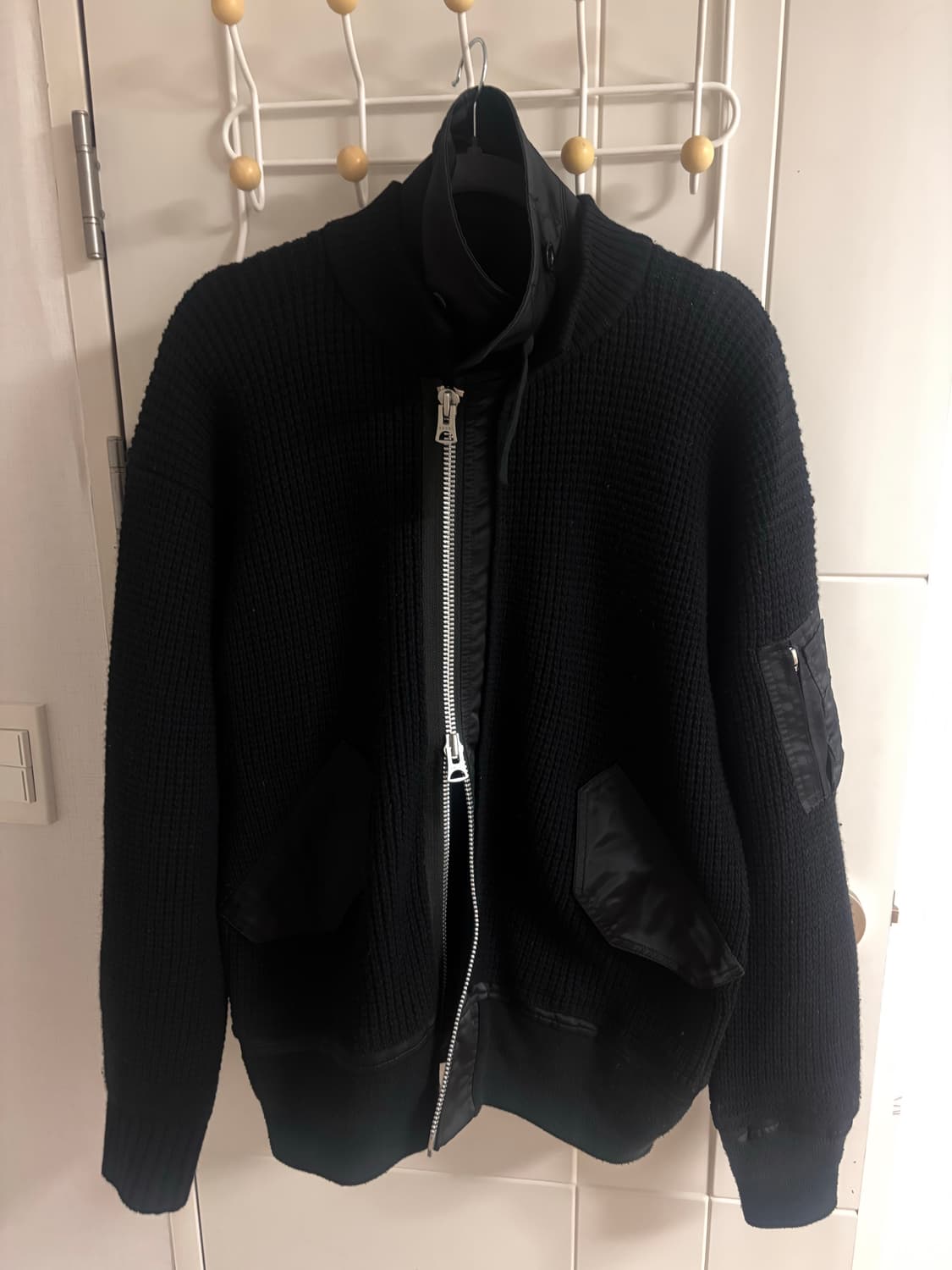 Sacai 니트 집업 상품이미지1