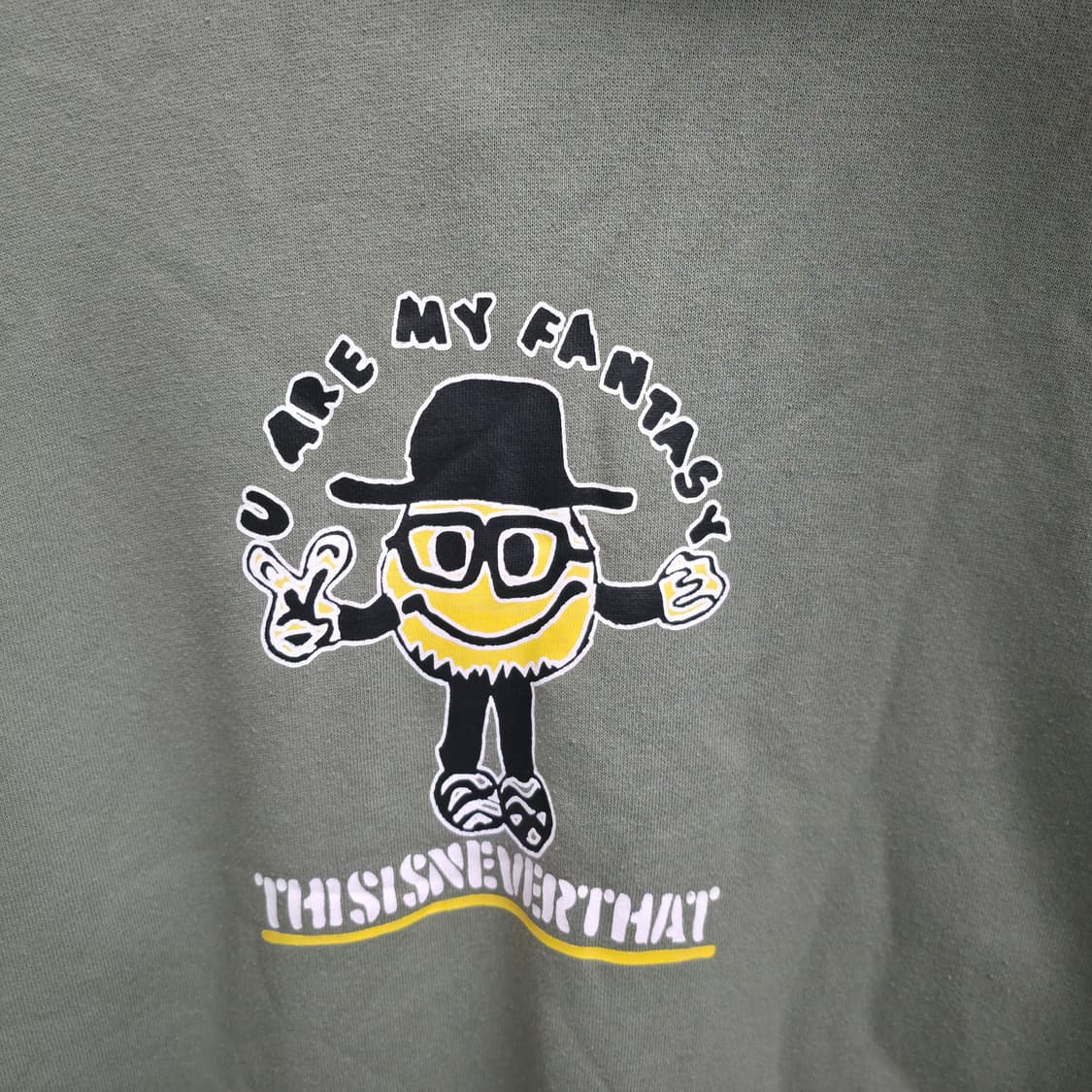 [L] 디스이즈네버댓 카키 후드티 상품이미지4