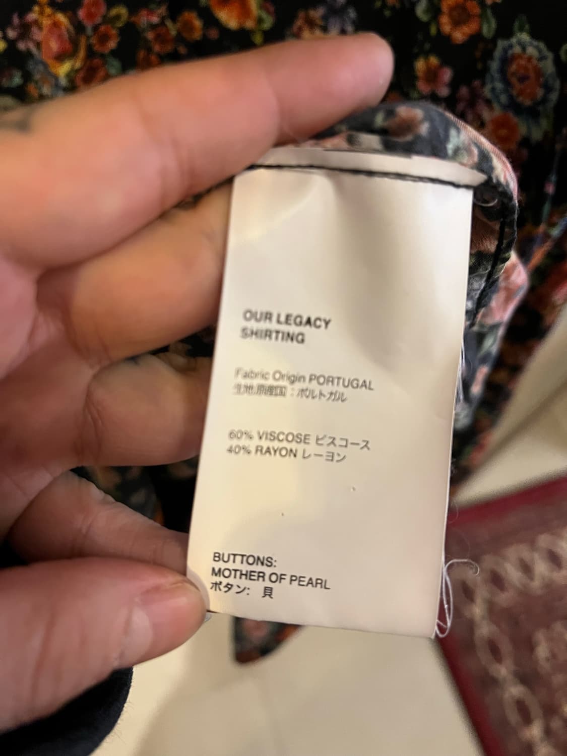 아워레거시 실키 플로럴 셔츠 상품이미지4