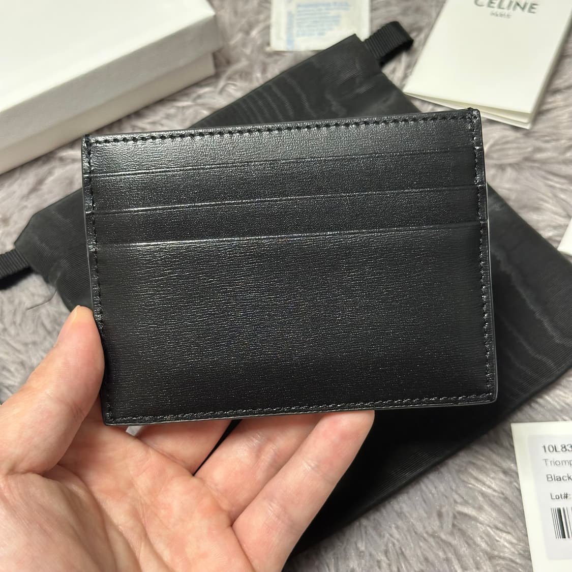 [풀구성] 셀린느 트리옹프 카드지갑 블랙 상품이미지2