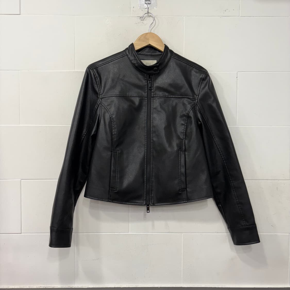 라퍼지스토어 버핑 레더 미니멀 자켓 상품이미지1