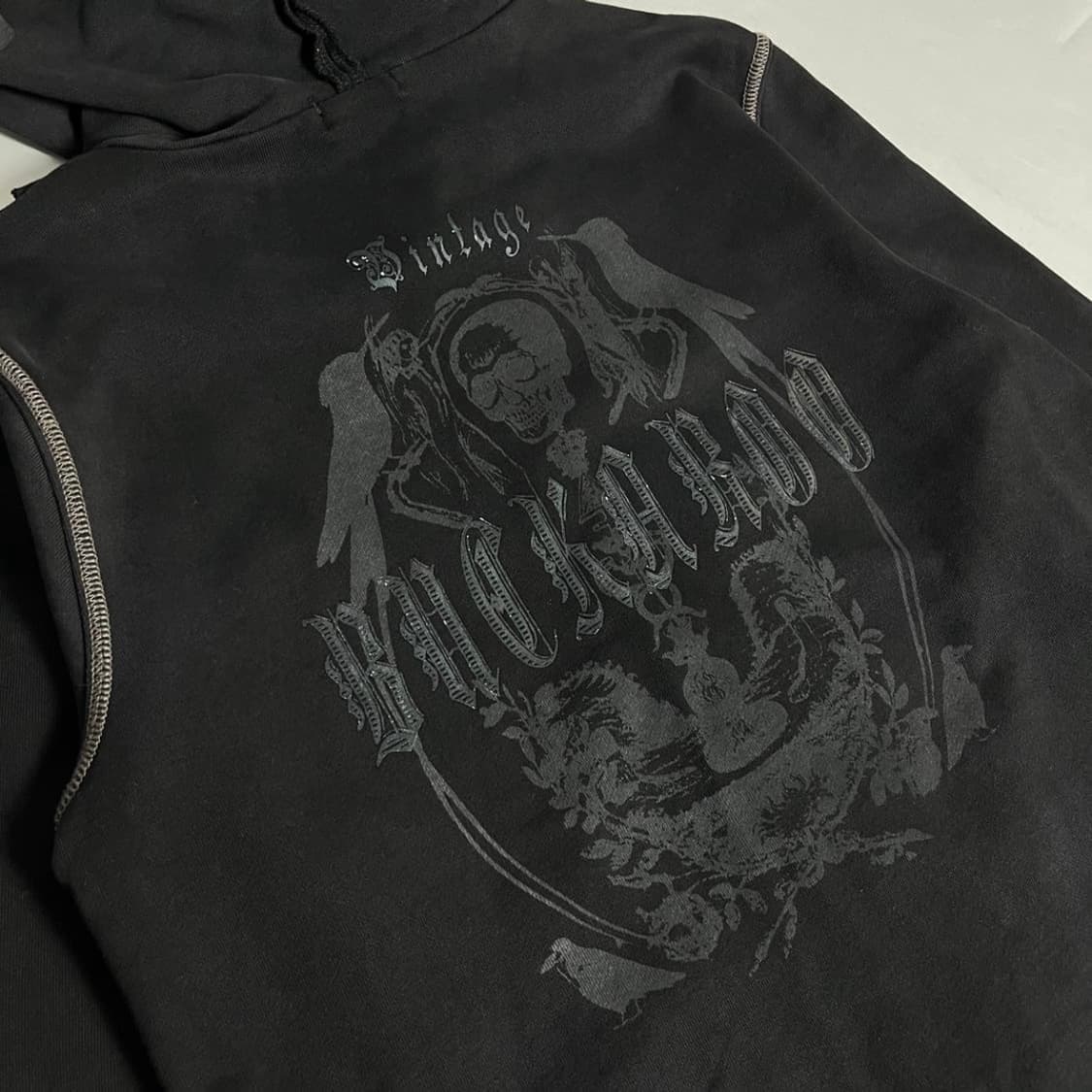 [BUCKAROO] 버커루 그런지 스티치 스컬 후드 상품이미지6