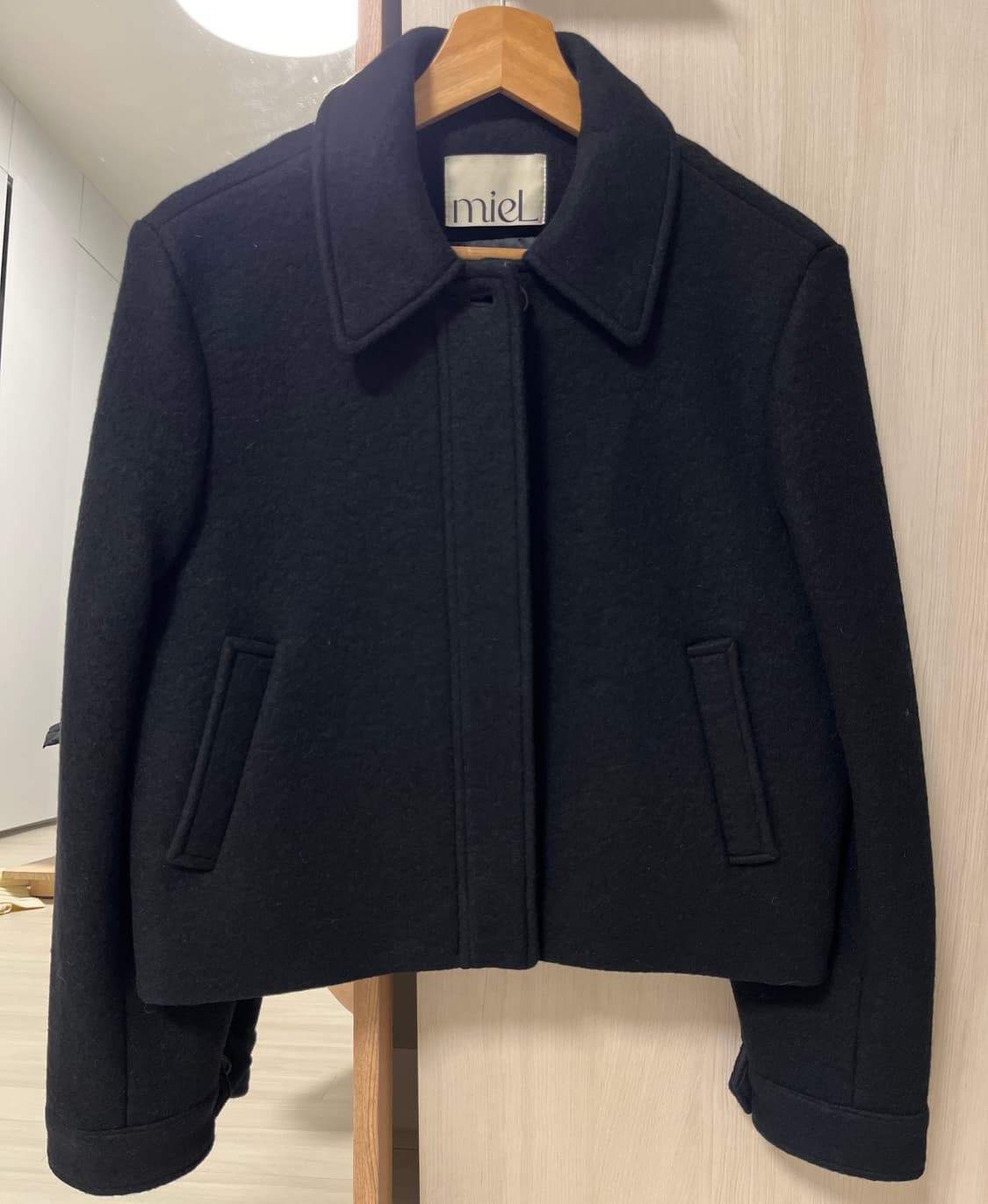 미엘 miel 알파카 크롭 자켓 델라 자켓 상품이미지4