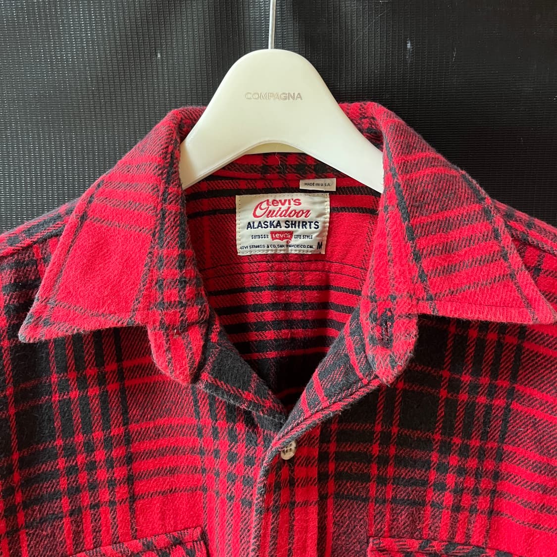 70s 리바이스 USA 메이드 알라스카 플란넬 셔츠 상품이미지2