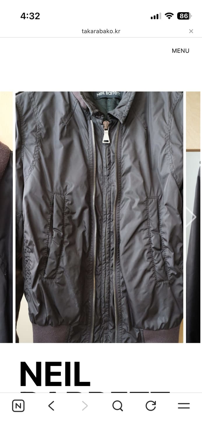 Neil Barrett Double Zip Bomber 상품이미지4