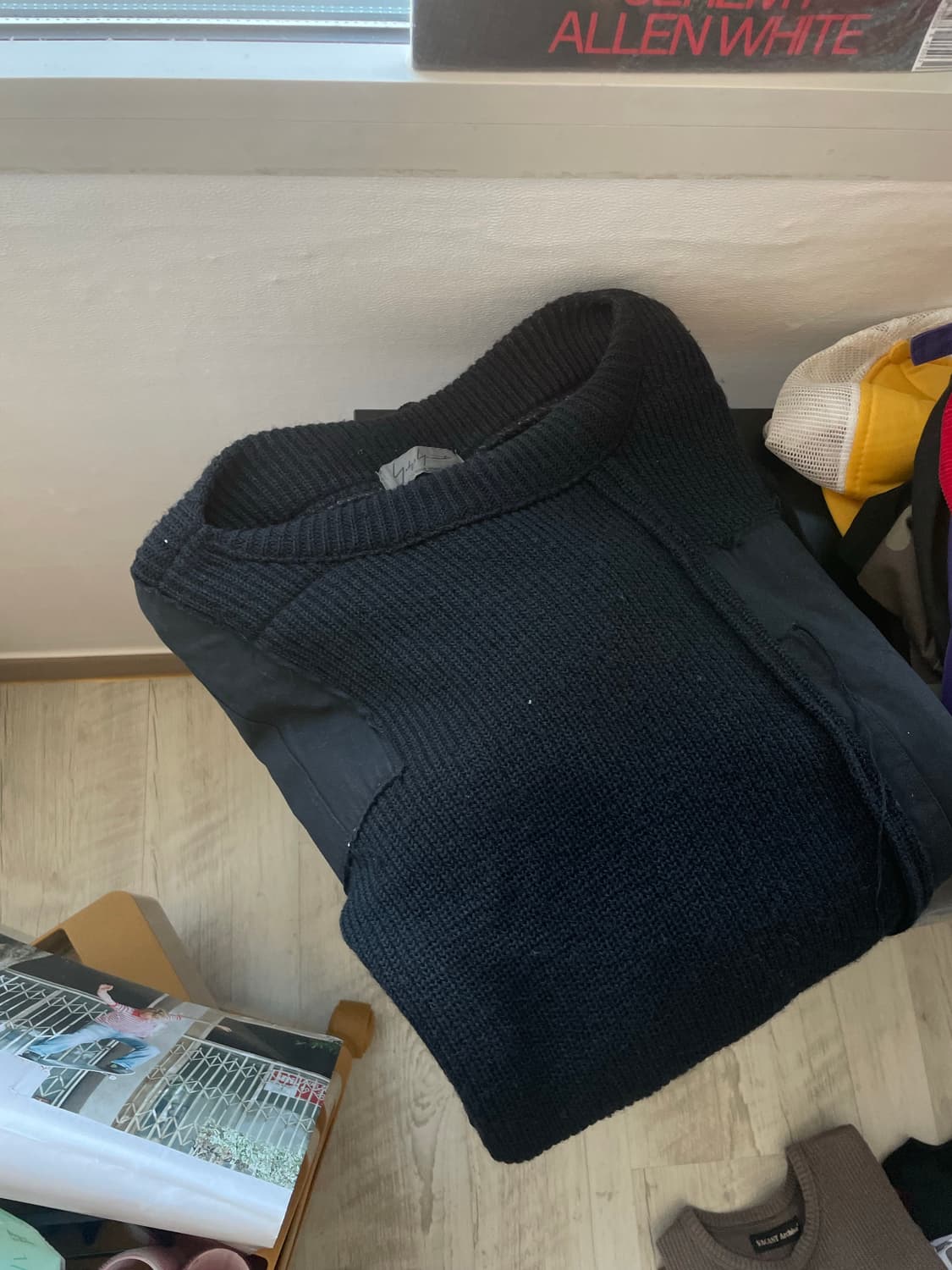 yoji yamamoto 블랙 니트  상품이미지3