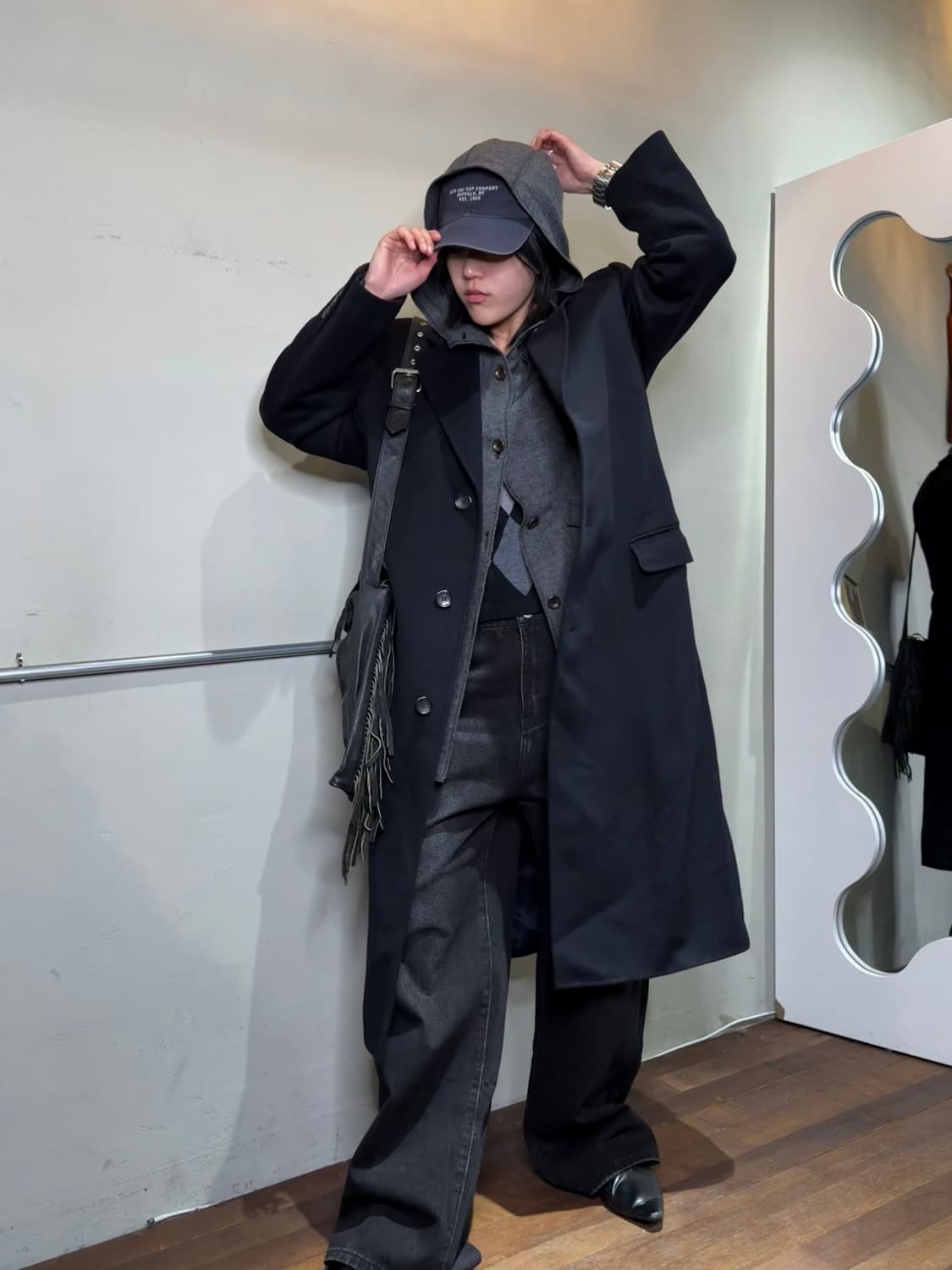 ㅐJantzen 울 후드 코트  상품이미지4