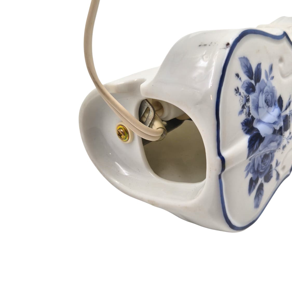 80s 이탈리아 드먼 플로랄 바이올린 탁상 램프 상품이미지7