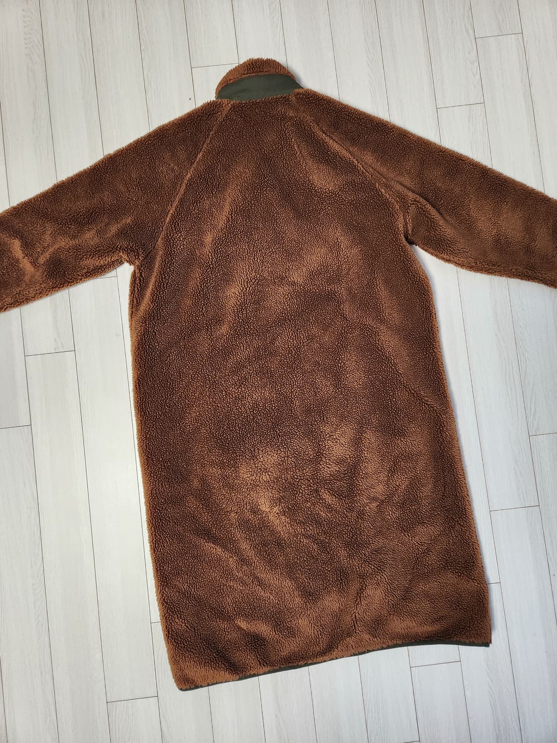 새상품급)코오롱스포츠 여성 긴기장 롱플리스자켓 사이즈100
 상품이미지3