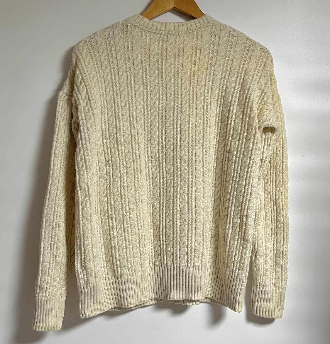 타미힐피거 아이보리 꽈배기 니트 가디건 S 상품이미지7