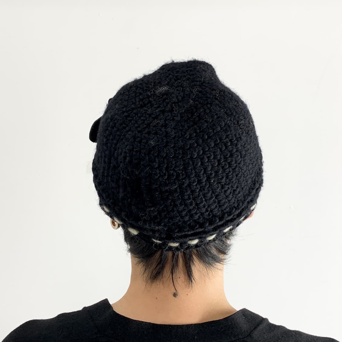 비비안웨스트우드 ORB 레더 장식 니트 캡 상품이미지6