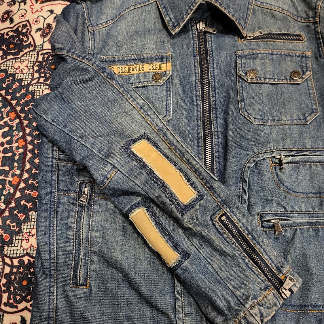 90s 돌체앤가바나(Dolce & Gabbana) 데님 자켓 (L) 상품이미지4