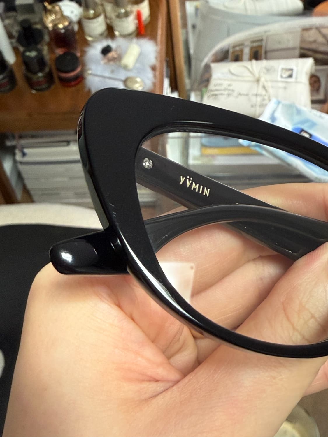 슈슈통 위민 젬스톤 보우 긱시크 안경 shushutong yvmin 상품이미지10