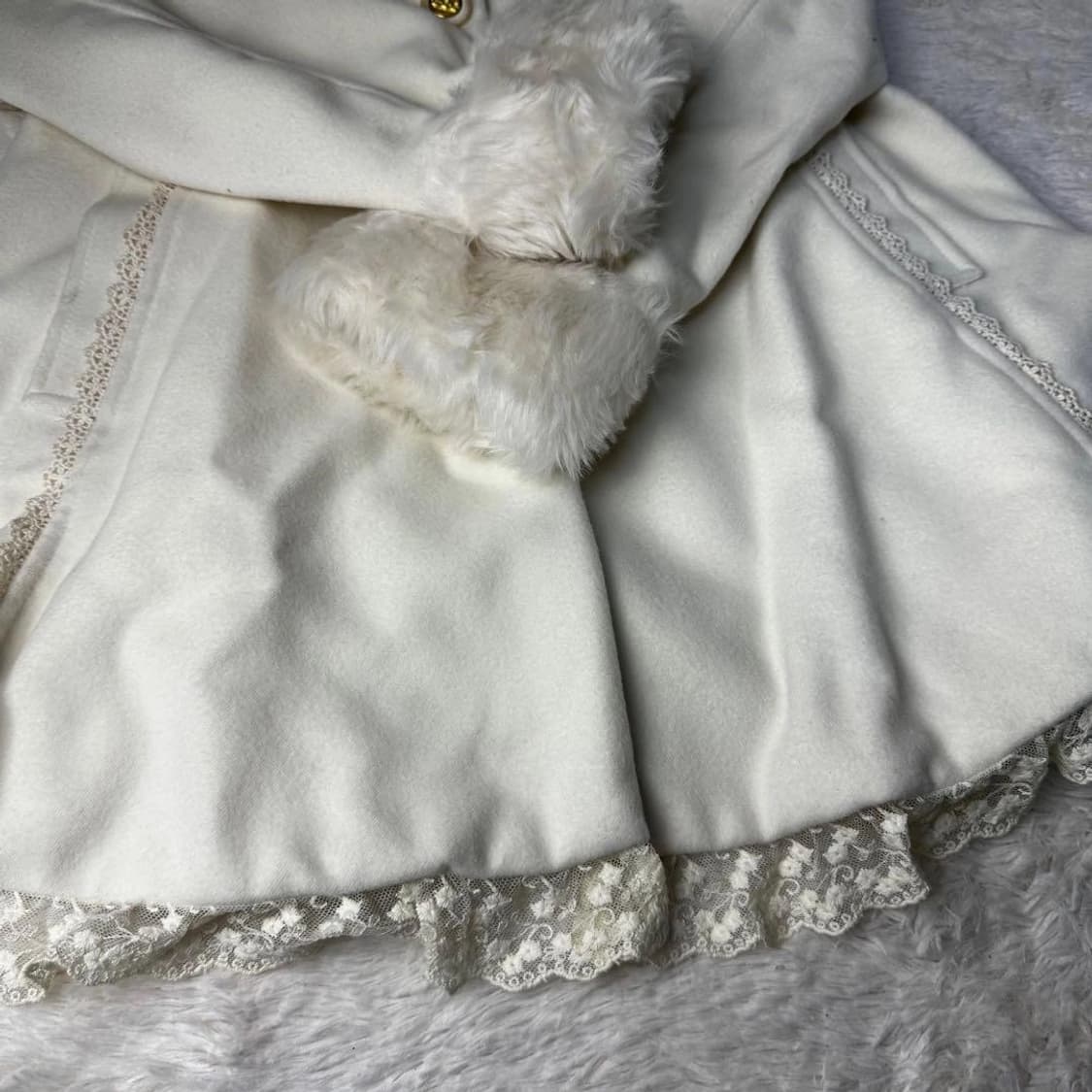 리즈리사 히메갸루 코트 달천깔 라떼갸루 빈티지 상품이미지5