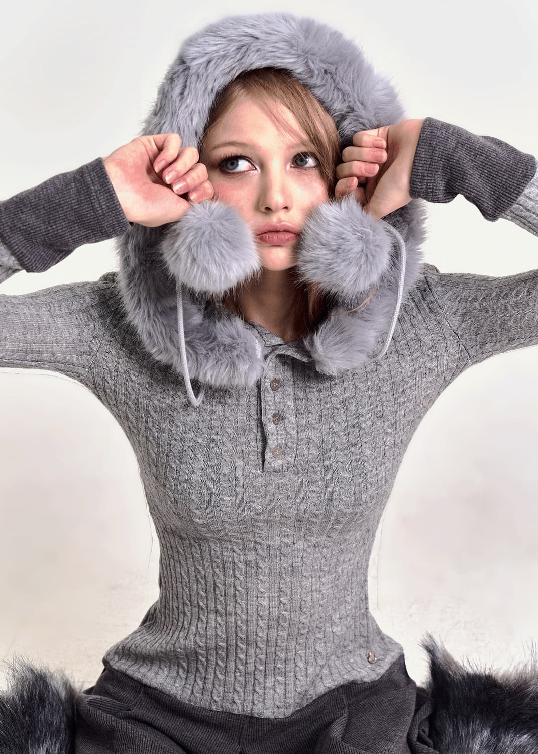 포어링 스노우볼 원피스 상품이미지4