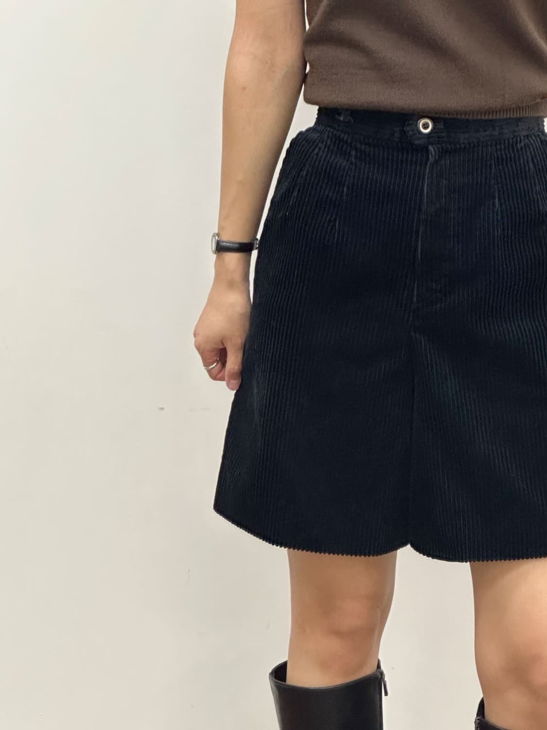 courreges / 꾸레쥬 블랙 코듀로이 팬츠  상품이미지10