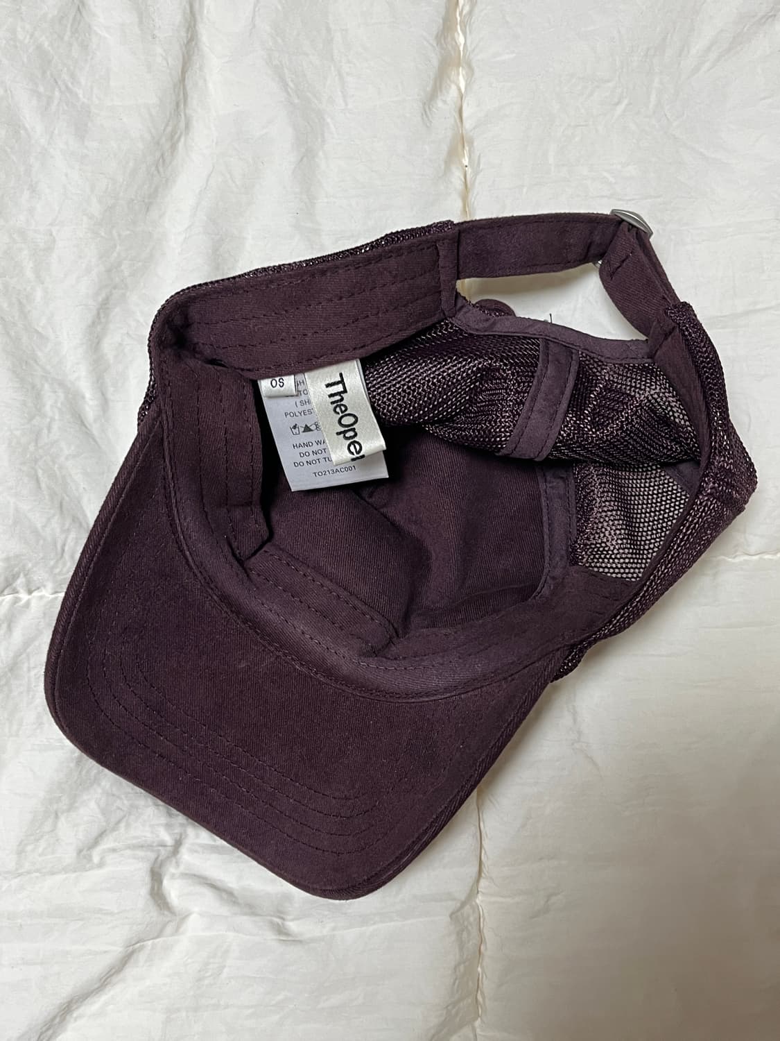 더오픈프로덕트 버건디 메쉬캡 상품이미지4