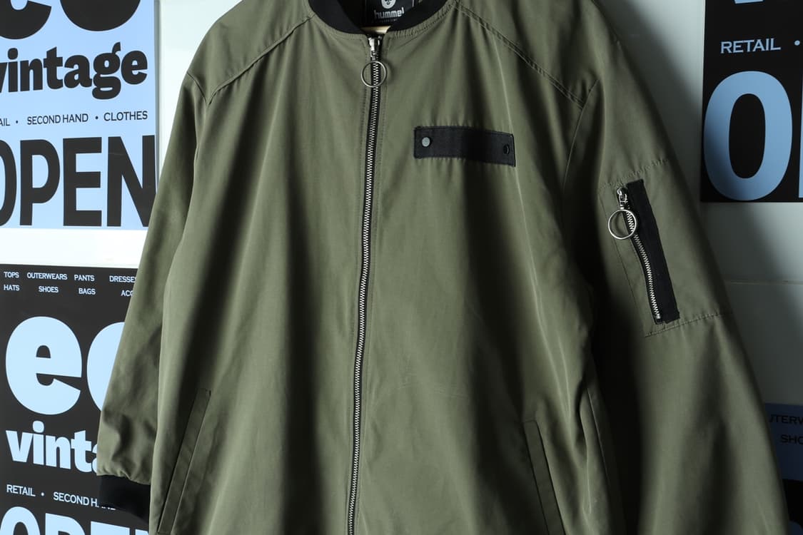 W(XL-2XL) 험멜 집업 바람막이 점퍼자켓 MA1 등-H32695 상품이미지5