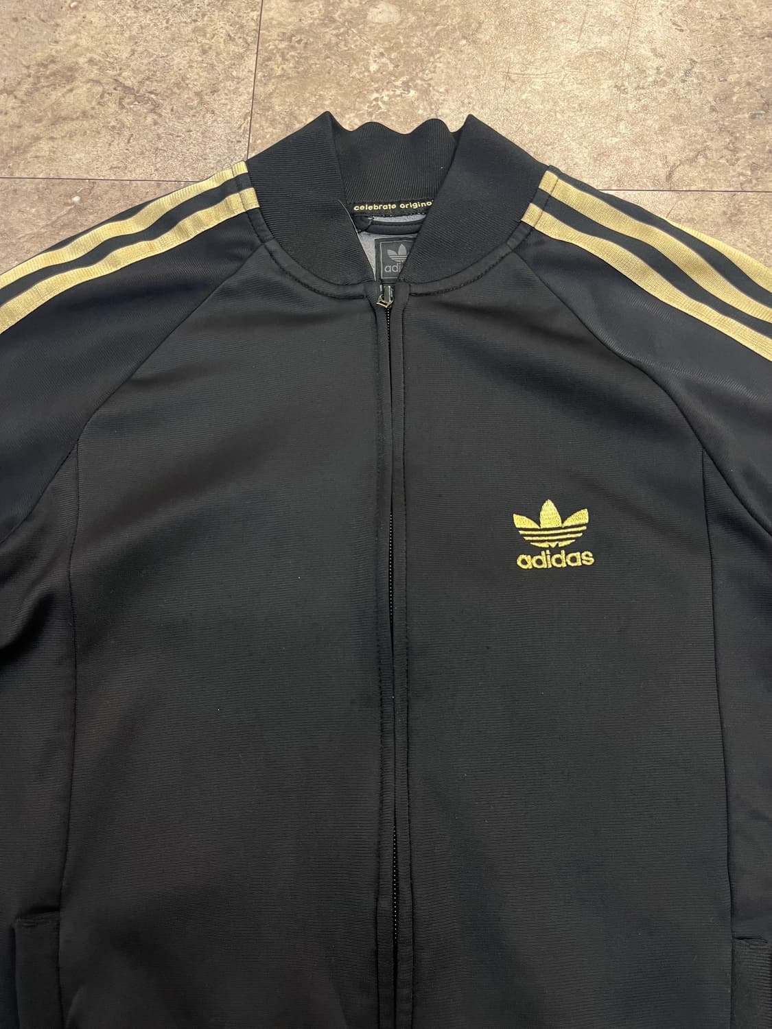 아디다스 슈퍼스타 져지 블랙 골드 100 #csz3839 상품이미지5