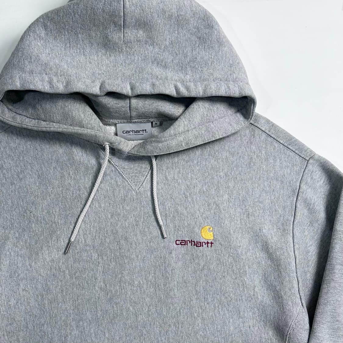 칼하트 로고 그레이 후드티  상품이미지3