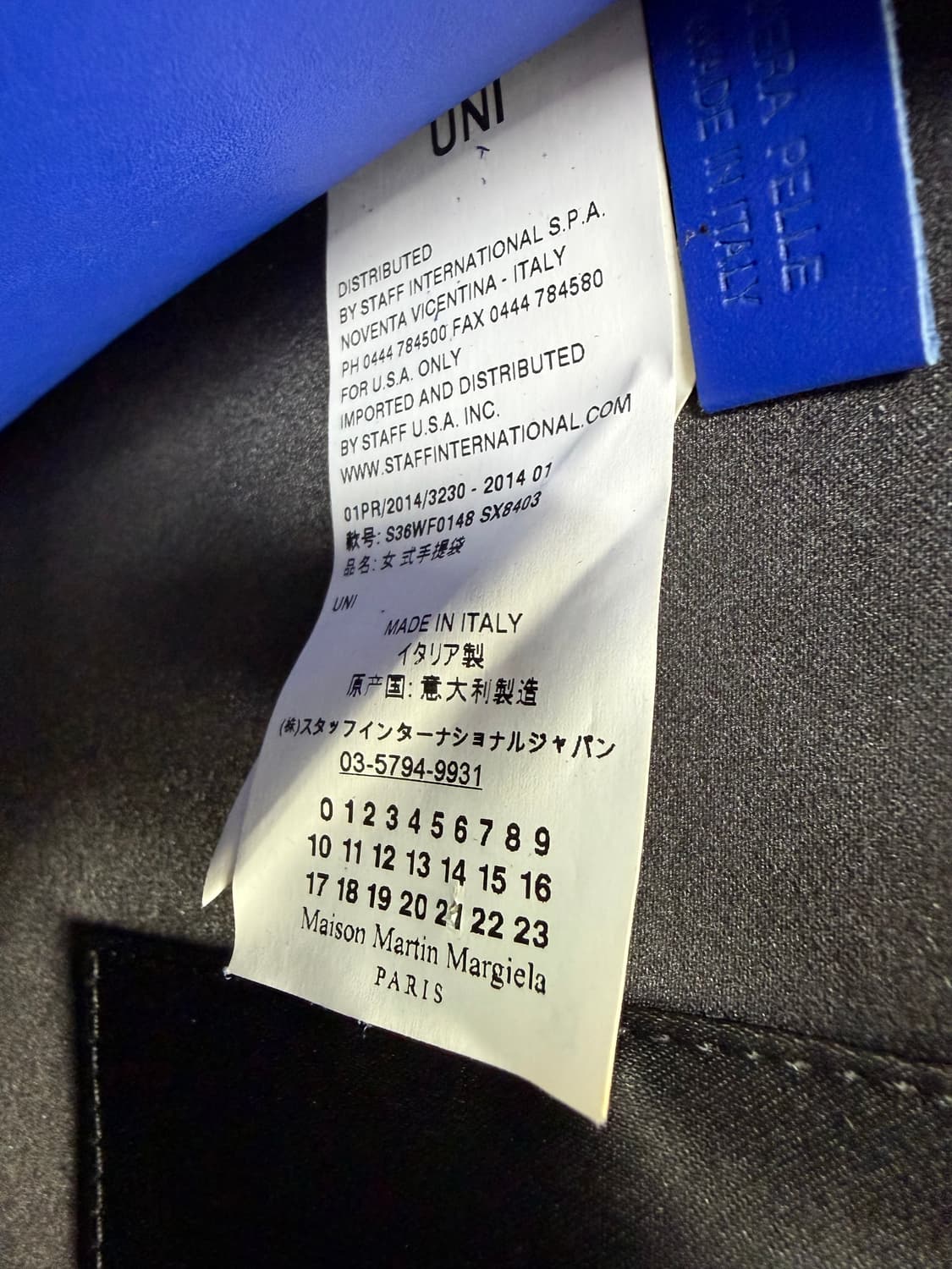 Maison Martin Margiela 블루 레더 클러치 백 상품이미지6