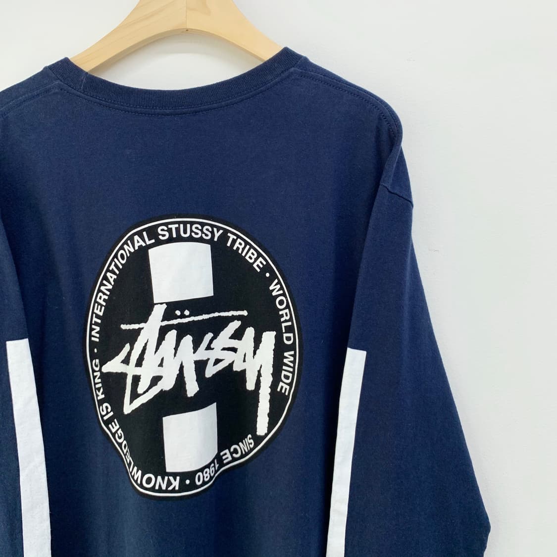스투시 인터네셔널 백프린팅 네이비 롱슬리브 상품이미지5