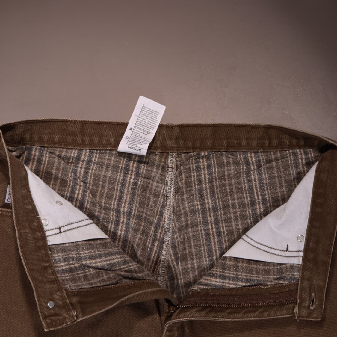칼하트 브라운 데님 워크 팬츠  상품이미지4