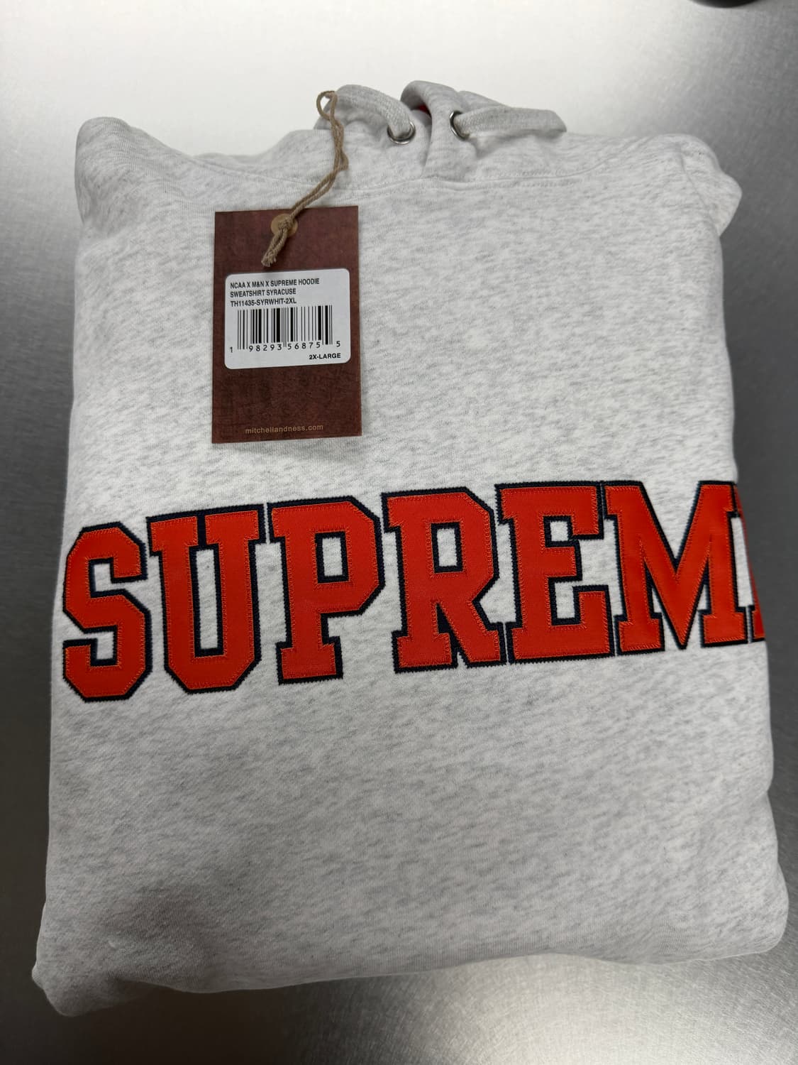 Supreme 슈프림 미첼&네스 NCAA 후드 XXL 상품이미지1