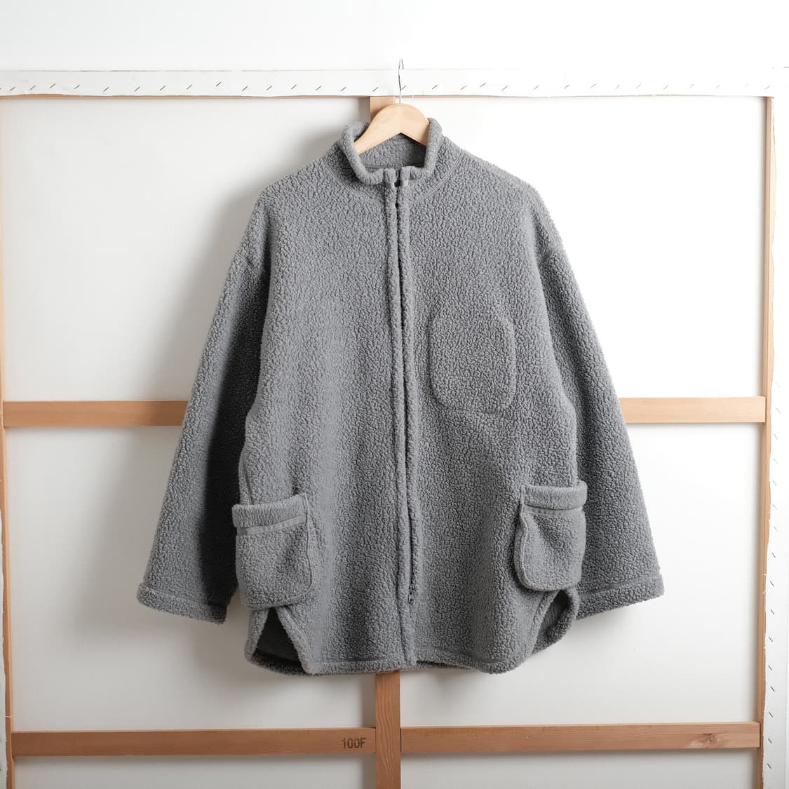 포터클래식 2(M사이즈) 플리스 집업 셔츠 자켓 그레이 상품이미지4