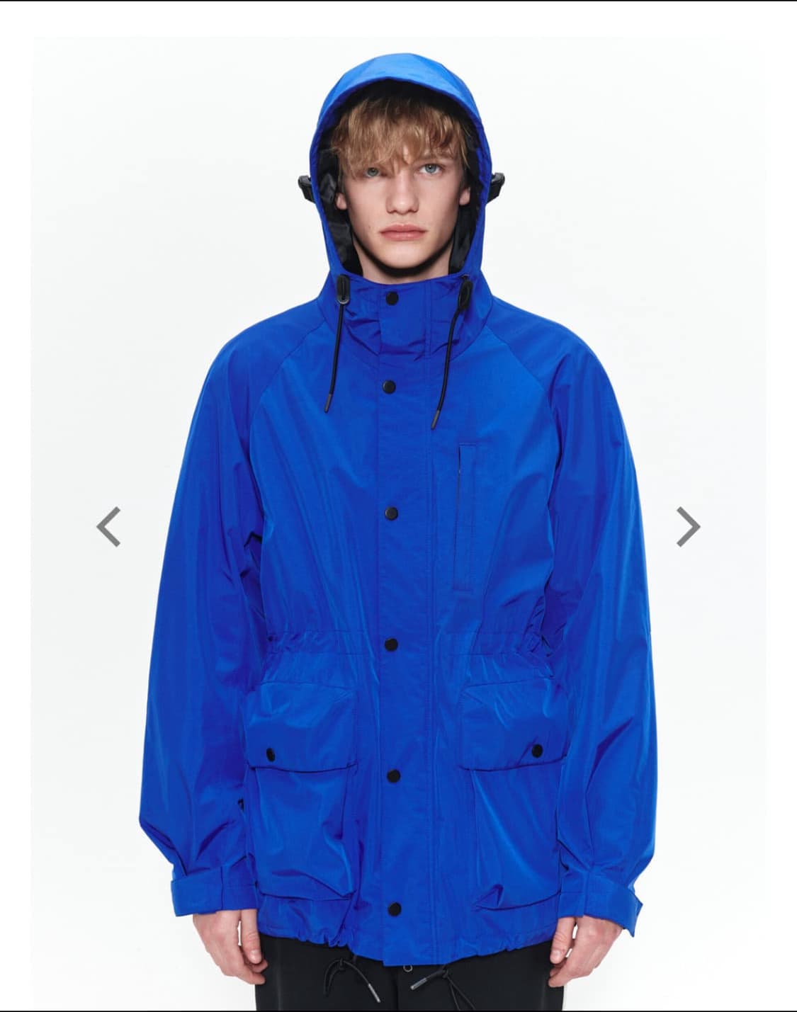 애프터프레이 레저 밀리터리 후디 쉘파카 블루 상품이미지4